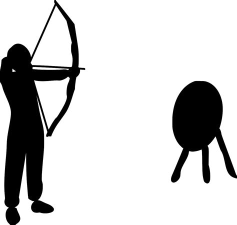 Svg Bow Person Aim Arrow Free Svg Image And Icon Svg Silh