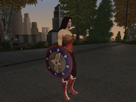 Gta San Andreas Wonder Woman Shield From Injustice Gods Among Us Mod