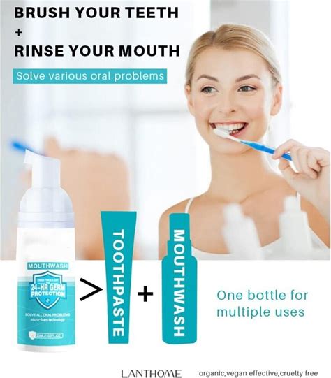 3 pcs teethaid mouthwash whitening toothpaste foam refreshing breath deep clean ebay