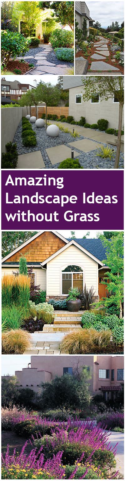 When you look at each photo, imagine the i did this and without a doubt the homes simply are not nearly as beautiful as they are with spectacular gardens. How to Landscape Without Grass ~ Bless My Weeds