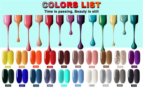 Amazon Com Erarrow Gel Nail Polish Set Nail Polish Colors Popular Nail Art Colors UV LED