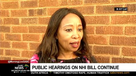 Public Hearings On Nhi Bill Continue Youtube