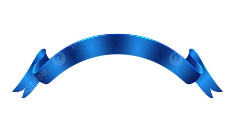Gambar Spanduk Biru Pada Pita Latar Belakang Transparan Spanduk Biru