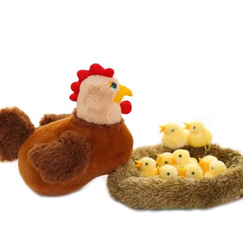 Lazy Puppy Creative Hen Chicken Stuffed Plush Toy With A Nest