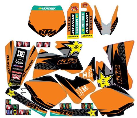 Ktm Exc 520 Exc 525 Exc 530 Logos Decals Stickers And Graphics Mxg