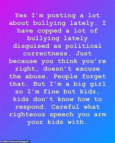 Nikki Osborne Says Shes Being Bullied After Sharing Anti Vax Posts