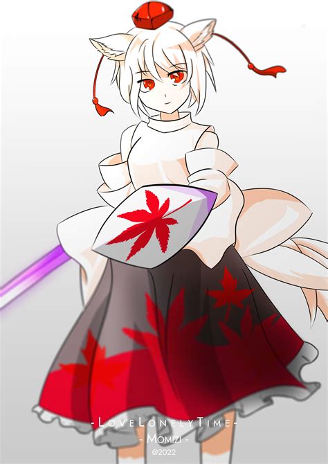 Awoo With Her Sword And Shield Touhou Rkemonomimi
