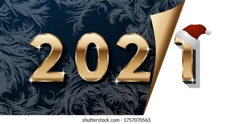Happy New Year 2021 Bannergolden Vector Stock Vector Royalty Free