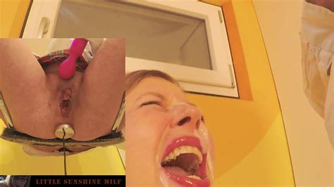 Huge Load Of Cum In Mouth And Face Of The Little Sunshine Milf Xhamster