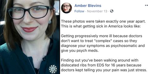 Amber Blevins Shares Facebook Post Showing The Toll Of Chronic Illness