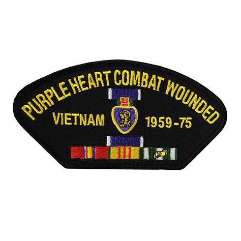 Combat Veteran Vietnam Patch 5x3 Inches