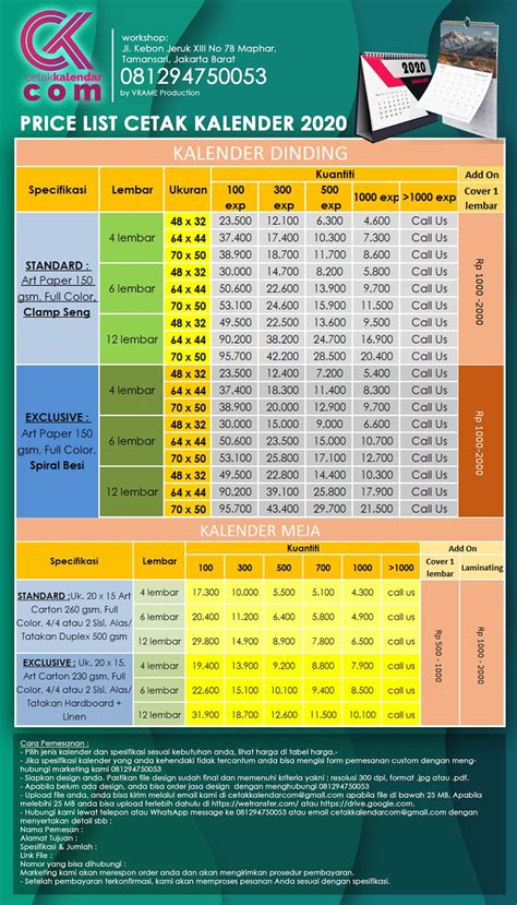 Pembuatan Kalender - Buku Tahunan Sekolah | Cetak Buku Tahunan | EO