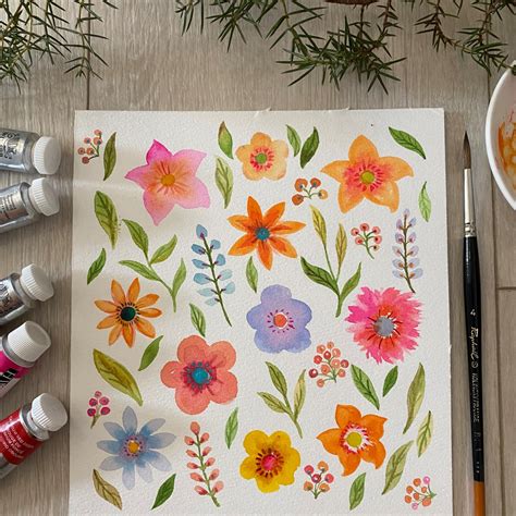 My Project In Vibrant Floral Patterns With Watercolors Course Domestika