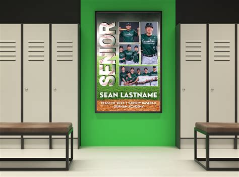 Baseball Senior Night Poster Template High School Poster - Etsy