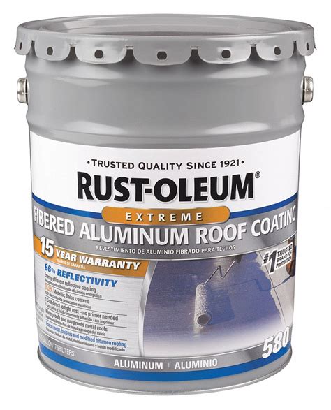 Rust Oleum Aluminum Roof Coatings Asphaltic Fibered Aluminum
