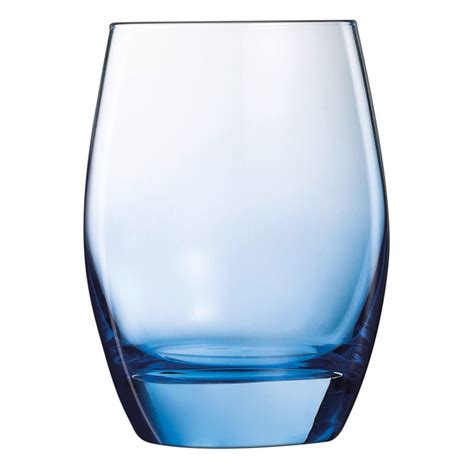 Cardinal J3318 Arcoroc 10 Oz Malea Blue Rocks Glass 24 Cs Wasserstrom