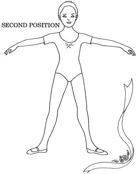 Ballet Positions Coloring Pages At Free Printable