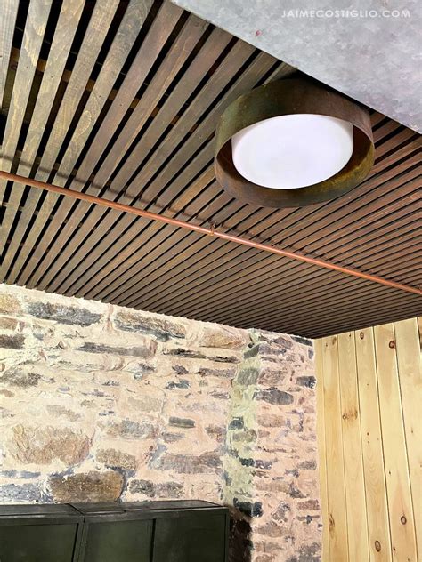 Wood Slat Ceiling Detail Shelly Lighting