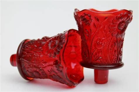 Uonlytech glass votive candle holder for home, red mosaic tea light holders vintage glass cup candlestick tabletop ornament for easter wedding party 3.5 out of 5 stars 8 $11.99 $ 11. vintage ruby red glass candle cups, votive glasses for ...