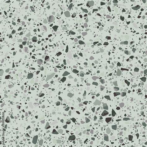 Green Granite Terrazzo Flooring Seamless Texture Realistic Vector