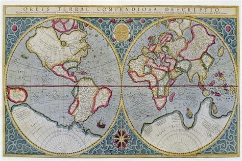 World Map Of Mercator 1587 After “gerardi Mercatoris Atlas Sive