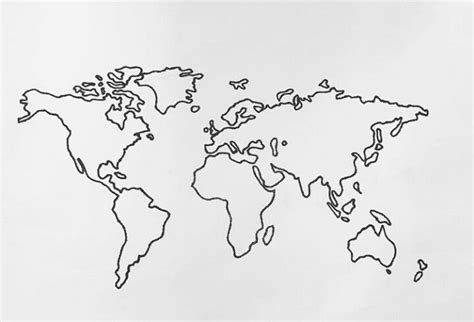 Top World Map Easy Sketch 2022 World Map Blank Printable