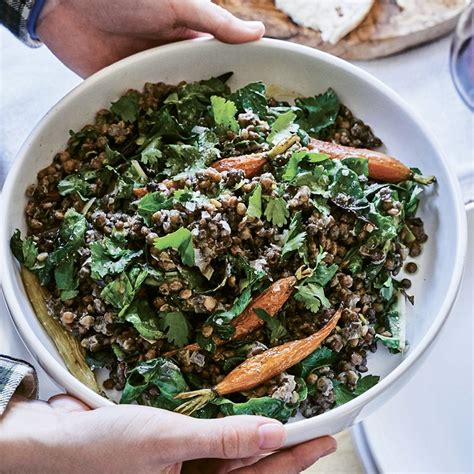 How To Make Warm Lentil Roasted Carrot And Herb Salad Best Recipe