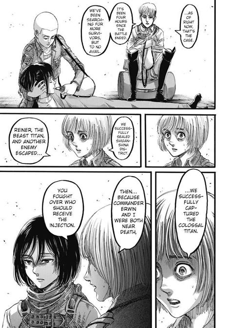 Attack on titan is a japanese manga series written and illustrated by hajime isayama. Jean Connie Sasha Armin and Mikasa Manga: Attack on Titan ...