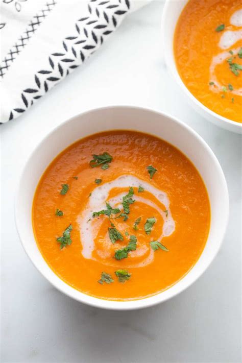 Instant Pot Carrot Ginger Soup Vegan Confessions Of A Fit Foodie