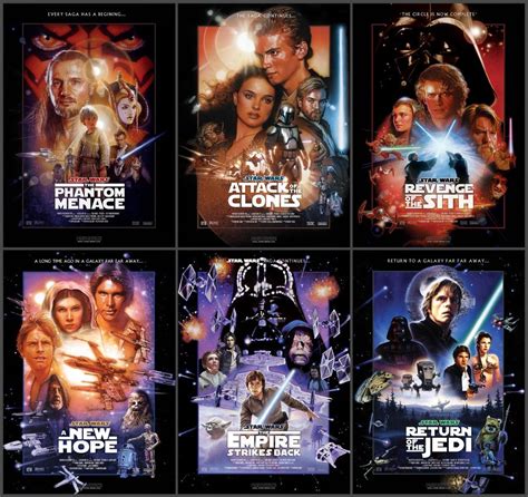 Since there's no new star wars content on the immediate horizon, and every star wars movie is now streaming on disney+, how about a new way to revisit that galaxy far, far away? Correct order to watch Star Wars Movies | Film-O-Verse