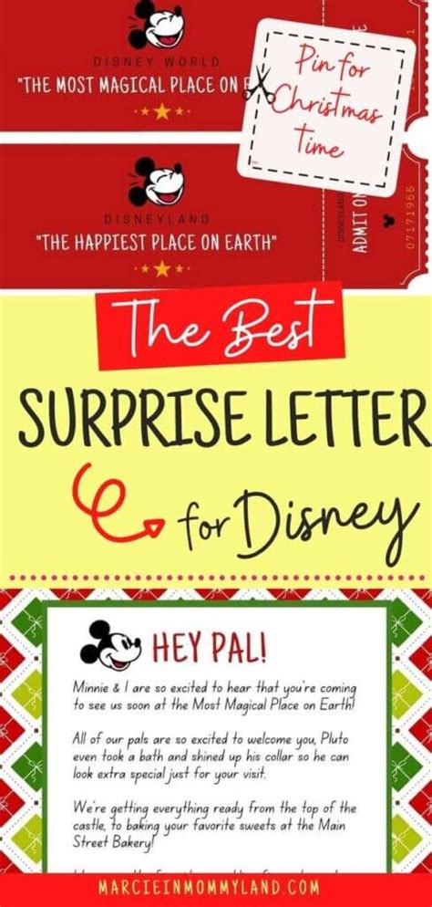 Printable Disney Surprise Letter For Christmas Marcie In Mommyland