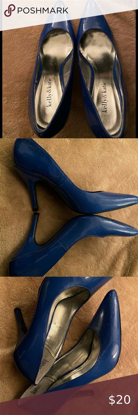 Kelly And Katie Blue Patent Leather Pumps Patent Leather Pumps Silver