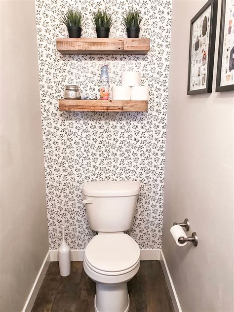 Easily Transform A Small Bathroom With Removable Wallpaper Little
