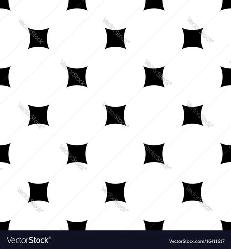 Monochrome Seamless Pattern Rounded Squares Vector Image