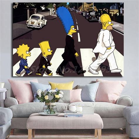 The simpsons is an american animated sitcom. The Simpsons HD Wallpapers for Living Room Home Decor ...
