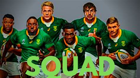 In the building up to saturday's springbok squad announcement for the british and irish lions series, khanyiso tshwaku looks at how well stocked they are for the landmark series. My Springbok Squad Rugby World Cup 2019 - YouTube