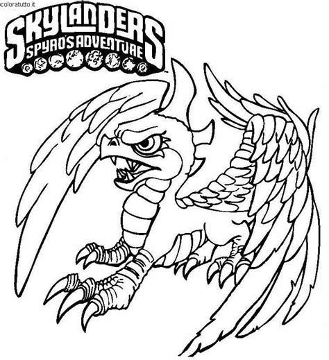 Skylander, Disegni per bambini da colorare