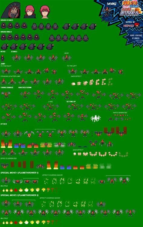 Sprite Database Sasori Pixel Art Game Character Design Sprite