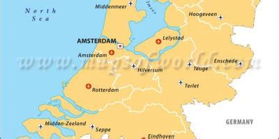 Airports Netherlands Map 