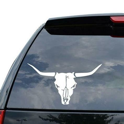 Longhorn Cow Bull Skull Decal Sticker Car Truck Motorcycle Etsy