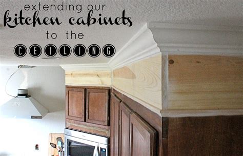 Step By Step On How We Extended Out Kitchen Cabinets To The Ceiling