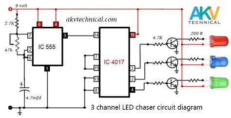 Led Chaser Circuit Diagram कैसे बनाते हैं