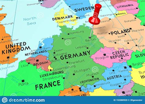Duitsland, onze grote oosterbuur, heeft als actieve vakantie duitsland het beeld dat mensen hebben dat duitsland alleen bestaat uit het rührgebied, waar je. Duitsland, Berlijn - Hoofdstad, Op Politieke Kaart Wordt ...