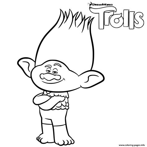 Gambar Trolls Biggie Dinkles Coloring Page Crayola Pages Di Rebanas