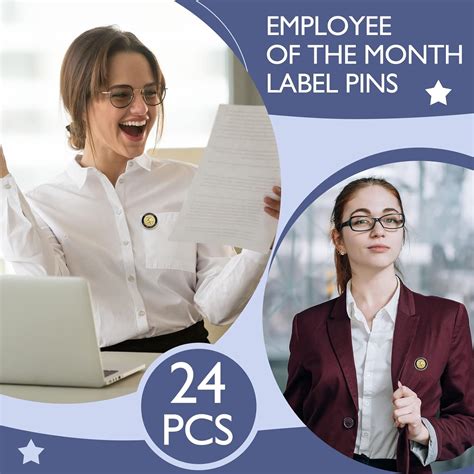 Amazon Com Dingion Pcs Employee Of The Month Lapel Pin Inch Employee Enamel Pins