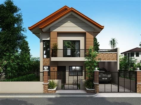 A three storey house plan traditionally includes public living areas on the ground floor, with an abundance of open space for entertaining. Two Story House Plans Series : PHP-2014012 | Philippines ...