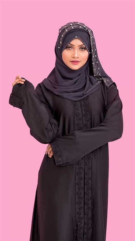 muslim beauty black black dress cute fashion girl pink pretty hd phone wallpaper peakpx