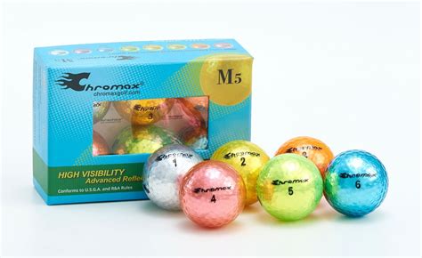 Chromax M5 Golf Balls Assorted Colors 6 Pack