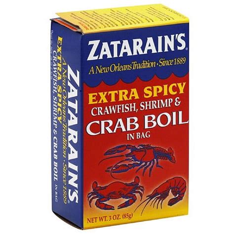 Zatarain S Extra Spicy Crawfish Shrimp Crab Boil In A Bag Seasoning Oz Pack Of