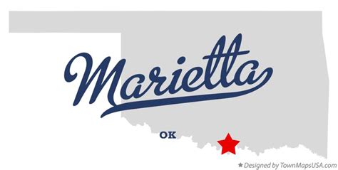 Map Of Marietta Love County Ok Oklahoma